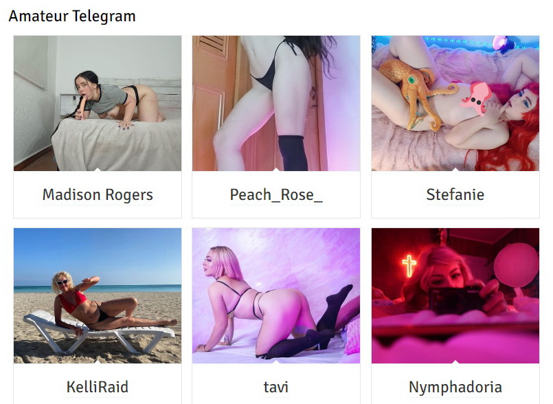 The Rise of Amateur Telegram Models
